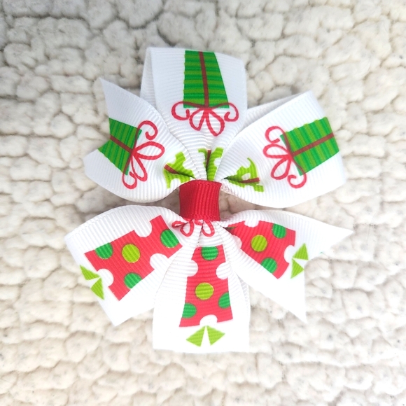 Christmas Clip in bows - Picture 4 of 7
